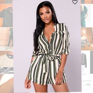 NWT Striped Romper